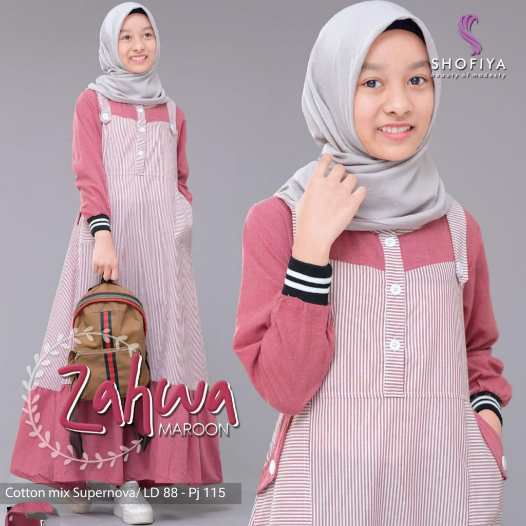 Zahwa Teen Dress Anak Wanita Syari by Shofiya BTC