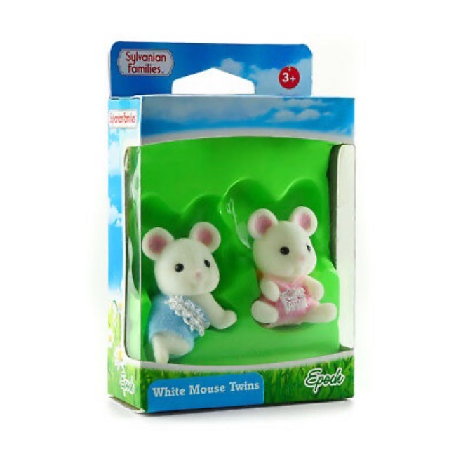 Sylvanian Families Japan - White Mouse Twins