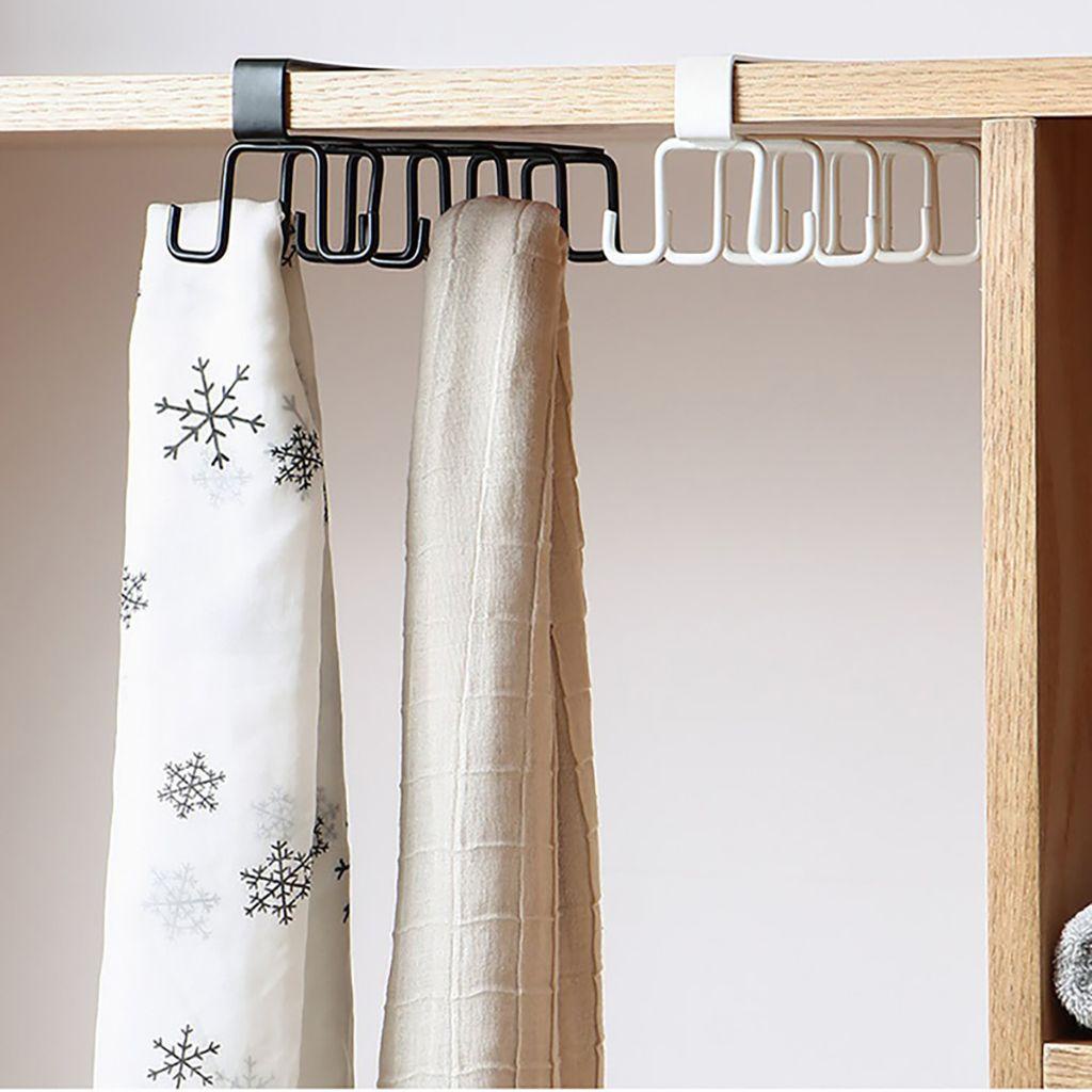 Nickolas1 Mug Hook Rak Multi-Kait Penyimpanan Multifungsi Dua Baris Untuk Kabinet,Dapur,Bar Punch-free Cabinet Hook