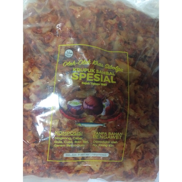 

Kerupuk Sambal Teri Berat 1000gr Oleh oleh Sibolga