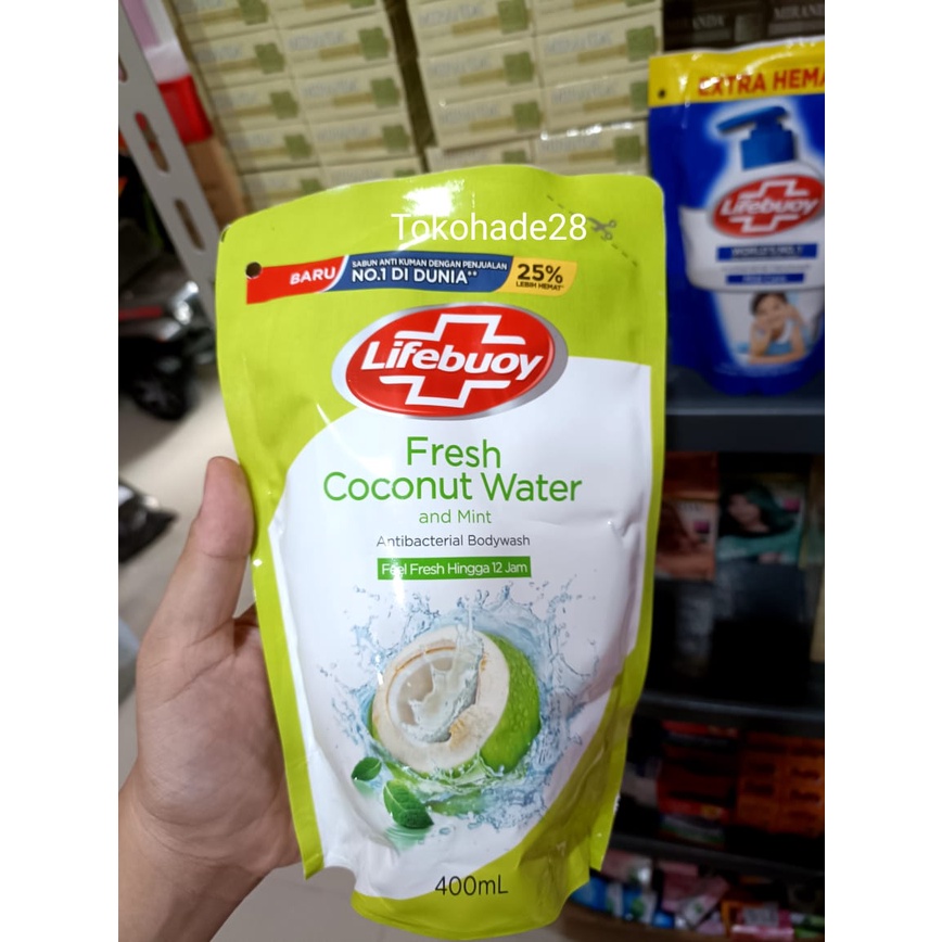 Lifebuoy Cair 400ml Fresh Coconut Water Body Wash