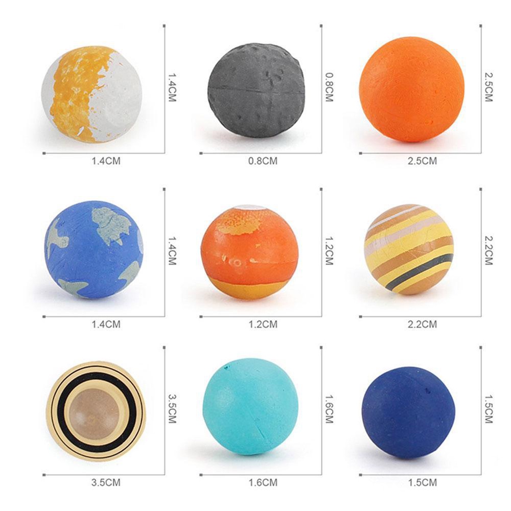 QUINTON Educational Toys Simulation The Solar System Science Toys Model Figures Planet System Earth Neptune For Children Teaching Materials Universe Mercury Cosmic Planet System