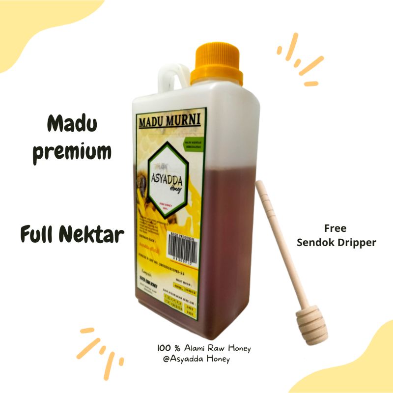 

Madu Asli Full nektar Kualitas Super Premium Raw Honey 1 kg