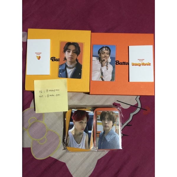 (READY) Album Butter Cream/Peach Unsealed PC TAEHYUNG/V + POB