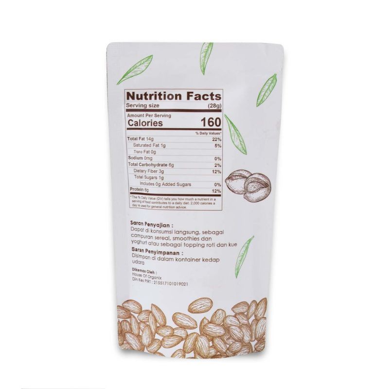 

Natural Roasted Almond Panggang 1 Kg || Kacang Almond Panggang 1 Kg Blue Diamond