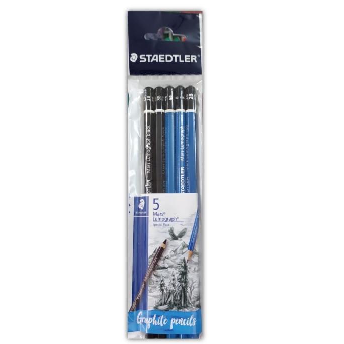 

<<<<<] ALAT TULIS / PENSIL / PENSIL MARS LUMOGRAPH DEGREE SET 5 STAEDLER