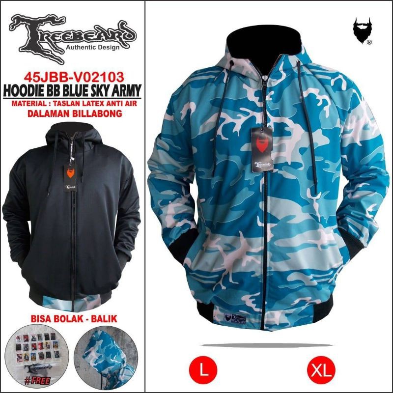  COD Jaket  Hoodie Outdor Pria Jaket  Bolak  Balik  Jaket  