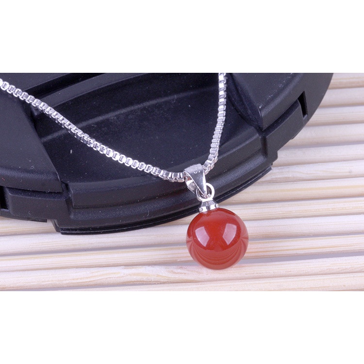 925 Perak Liontin Untuk Wanita Agate alami (Tanpa rantai) Perhiasan Fashion