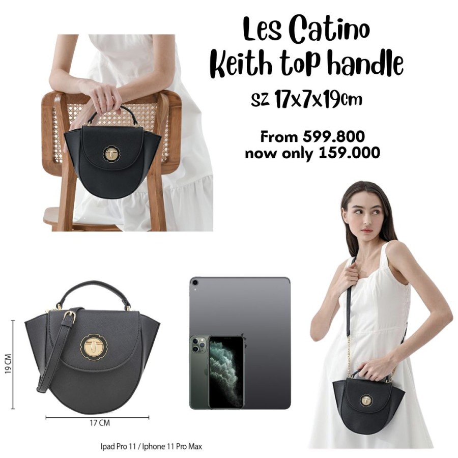 TERMURAH Tas Selempang Wanita Les Catino Keith top handle NEW ORIGINAL