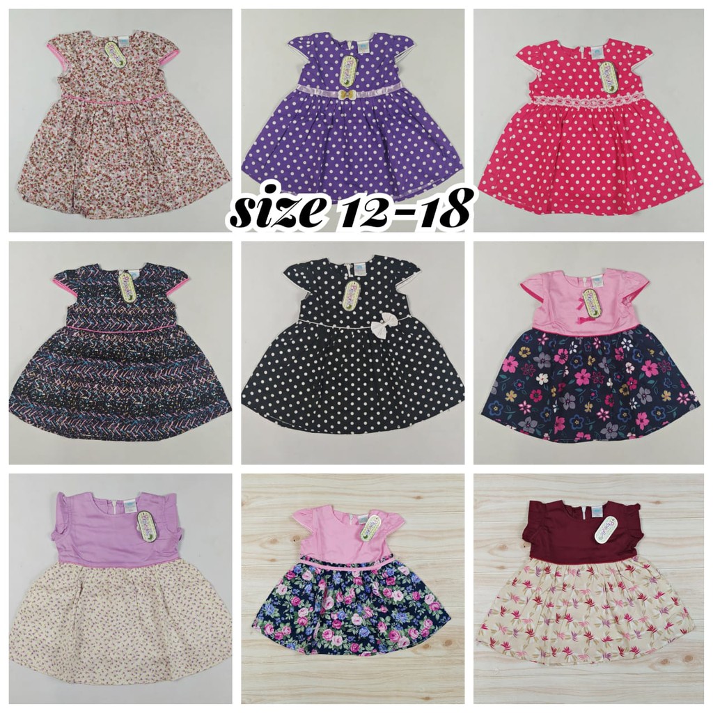 pipiniko dress anak bayi usia 0 6 8 9 10 12 14 16 18 20 22 24 bulan 1 2 tahun cewek perempuan halus-4