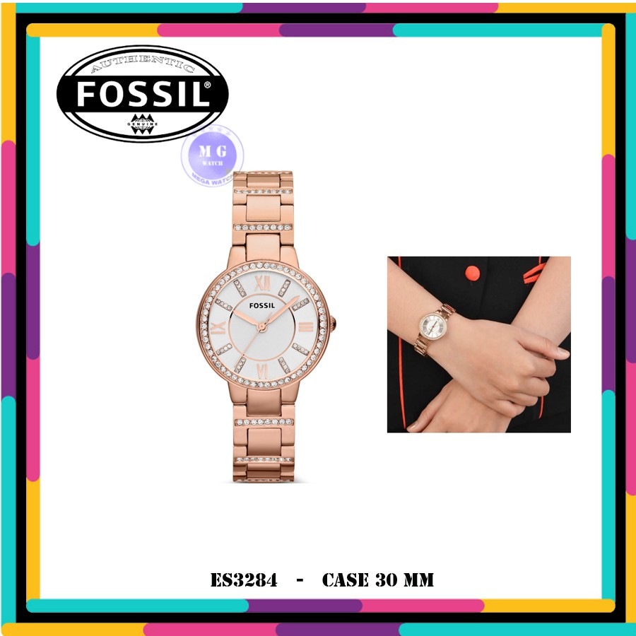 Jam Tangan Wanita Fossil Original ES3284 E S3284 Rose Gold MURAH