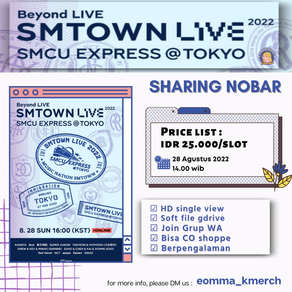 SHARING [NOBAR] SMTOWN LIVE 2022 SMCU EXPRESS @TOKYO 2022