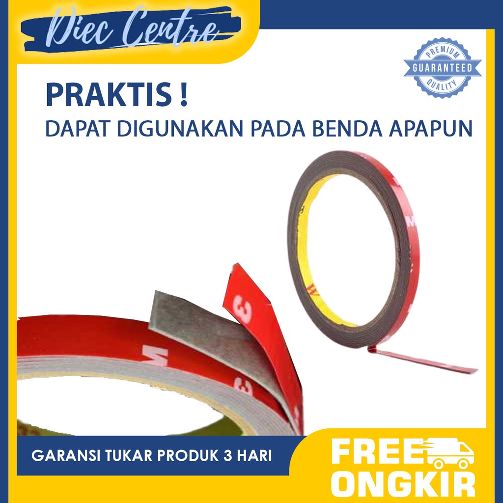 

Selotip Double Tape Acrylic 3m x 8mm