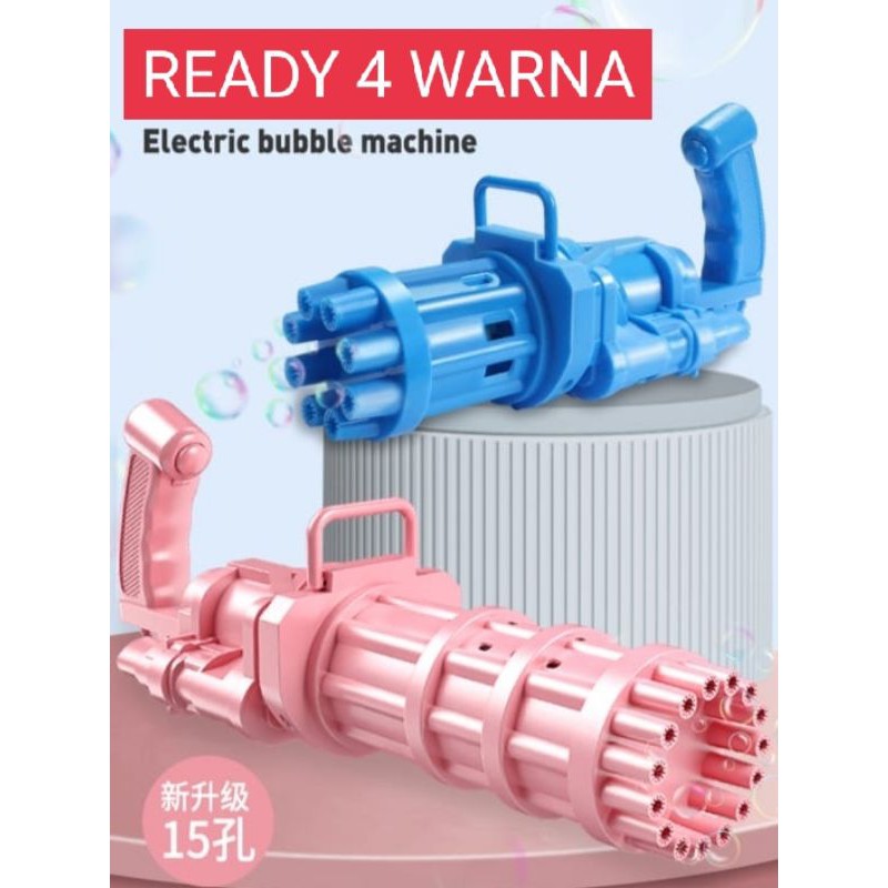 {HJ_888}Gatling Bubble Gun Buble Machine Mesin Pistol Tembak Tembakan Air Gelembung Automatic