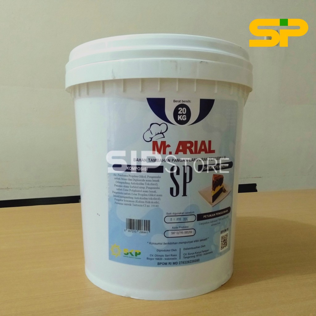 ARIAL SP 20kg / SP TBM / Ovalet / Pengembang Kue / Pelembut Kue / Pengemulsi Kue / Cake Emulsifier