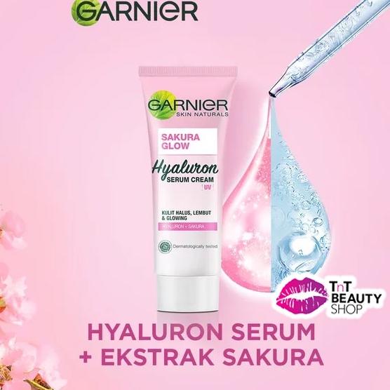 Lariz manis--Garnier Sakura Glow Hyaluron Serum Cream UV