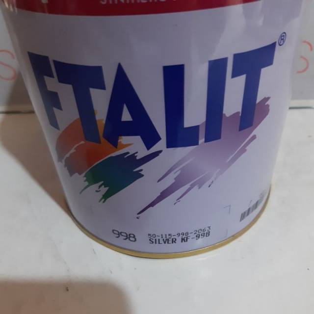 CAT FTALIT KAYU BESI WARNA KHUSUS SILVER 998 ISI 1KG