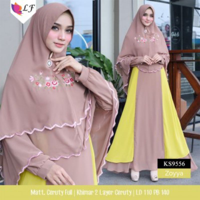 BAJU MUSLIM WANITA SYAR'I ZOYYA  TERLARIS 2021
