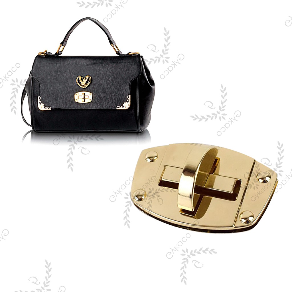 Variasi V062 Kunci Putar / Slop / Buckle - Aksesoris Tas &amp; Dompet Wanita Fashion (IMPORT)