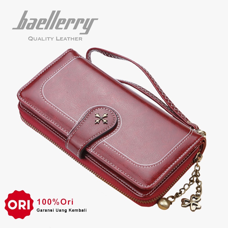 BAELLERRY N1813 Dompet Wanita Panjang Bahan Kulit PU Leather Premium WATCHKITE WKOS