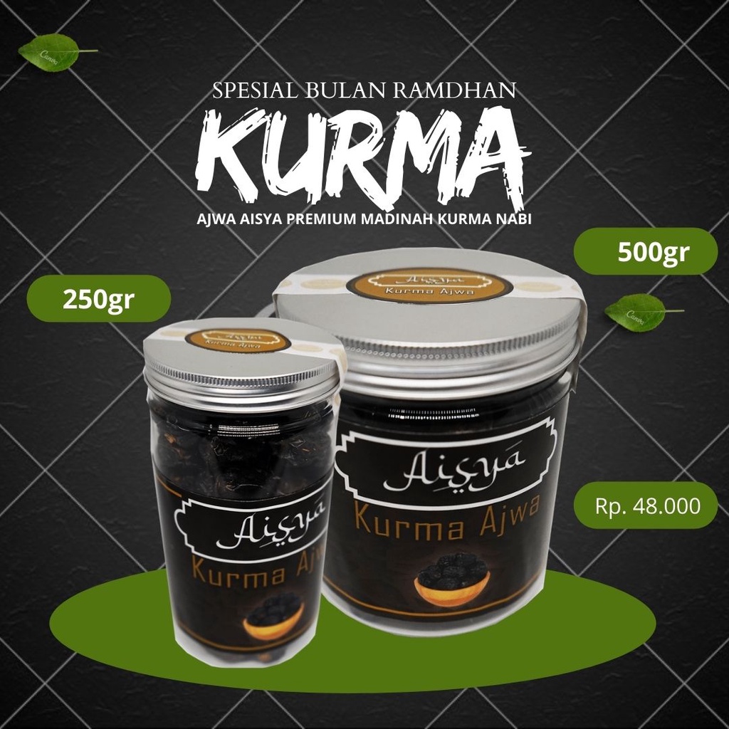 

Kurma Ajwa Aisya Premium Madinah