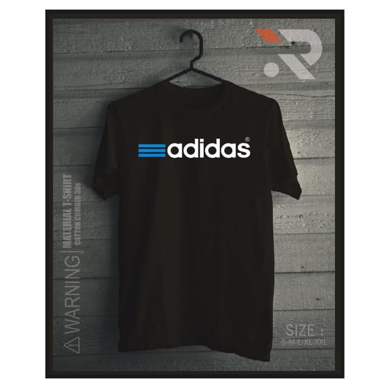 (BEST PROMO)  Kaos Adidas Logo Simple Keren DISTRO -Palace Store