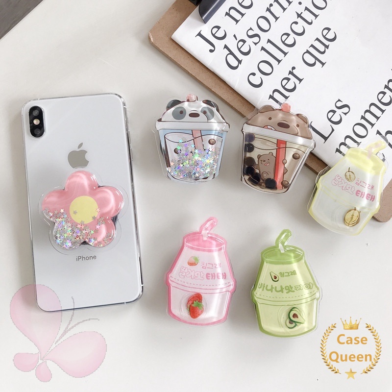 Popsocket Smartphone Universal Bentuk Beruang Lucu