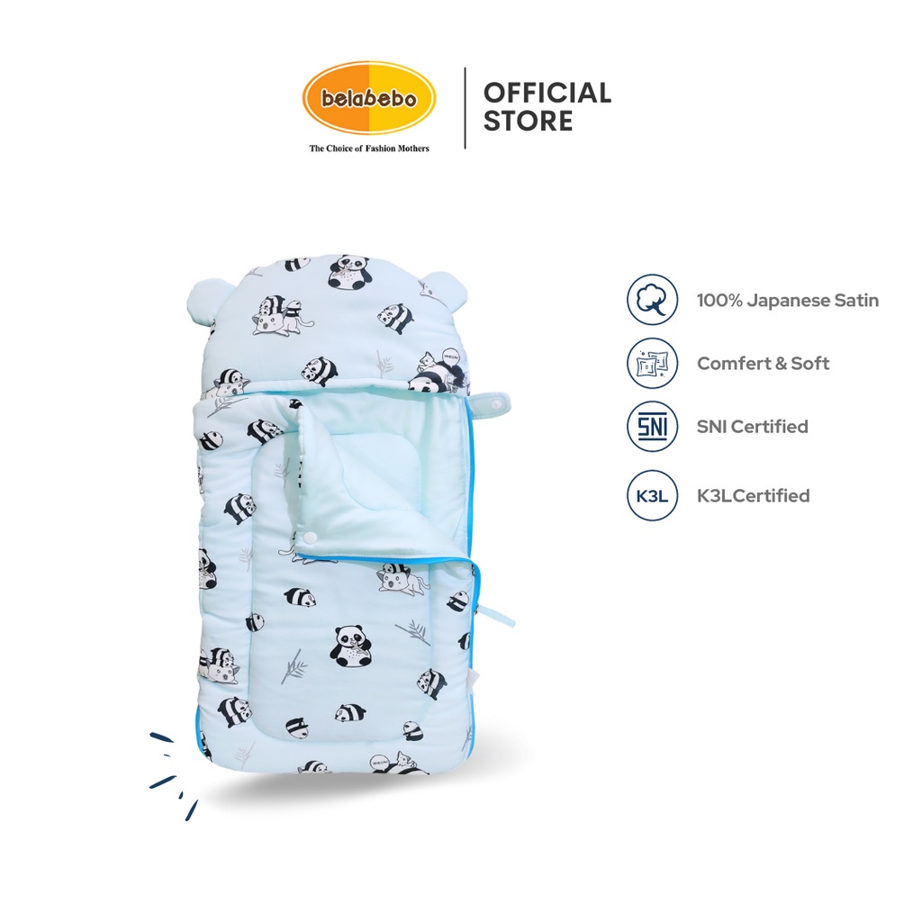 Selimut Topi Bayi Lucu Belabebo Swaddle Blanket