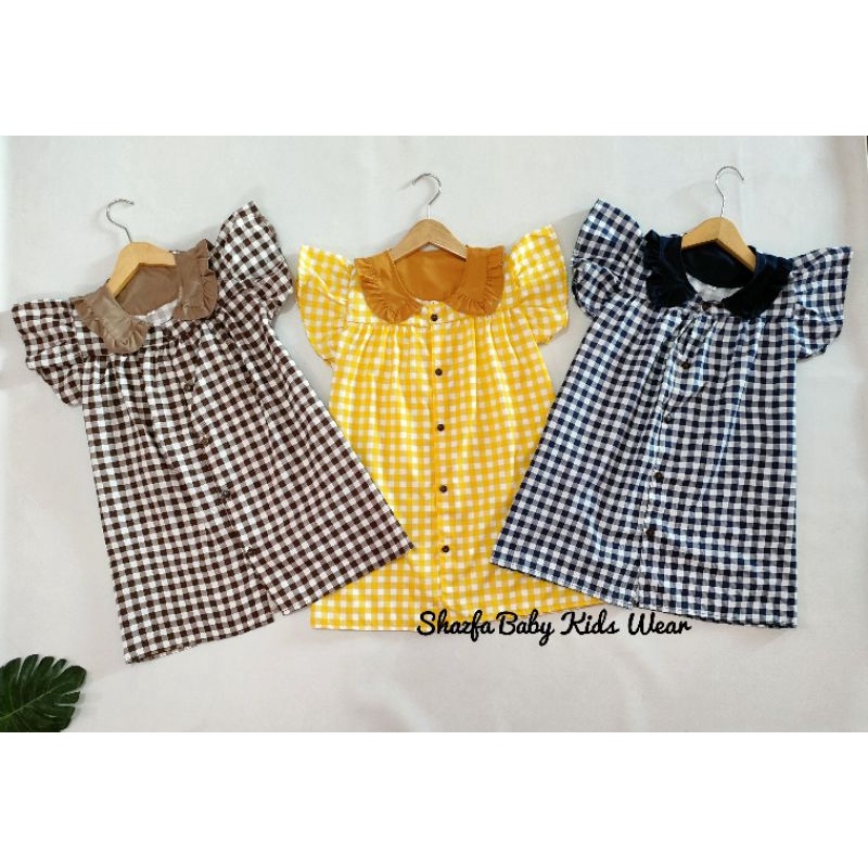 DRESS KOTAK / DRESS ANAK PEREMPUAN 1-6 TAHUN / DRESS ARSY / DRESS ANDIN / DRESS MURAH / SETELAN ANDIN