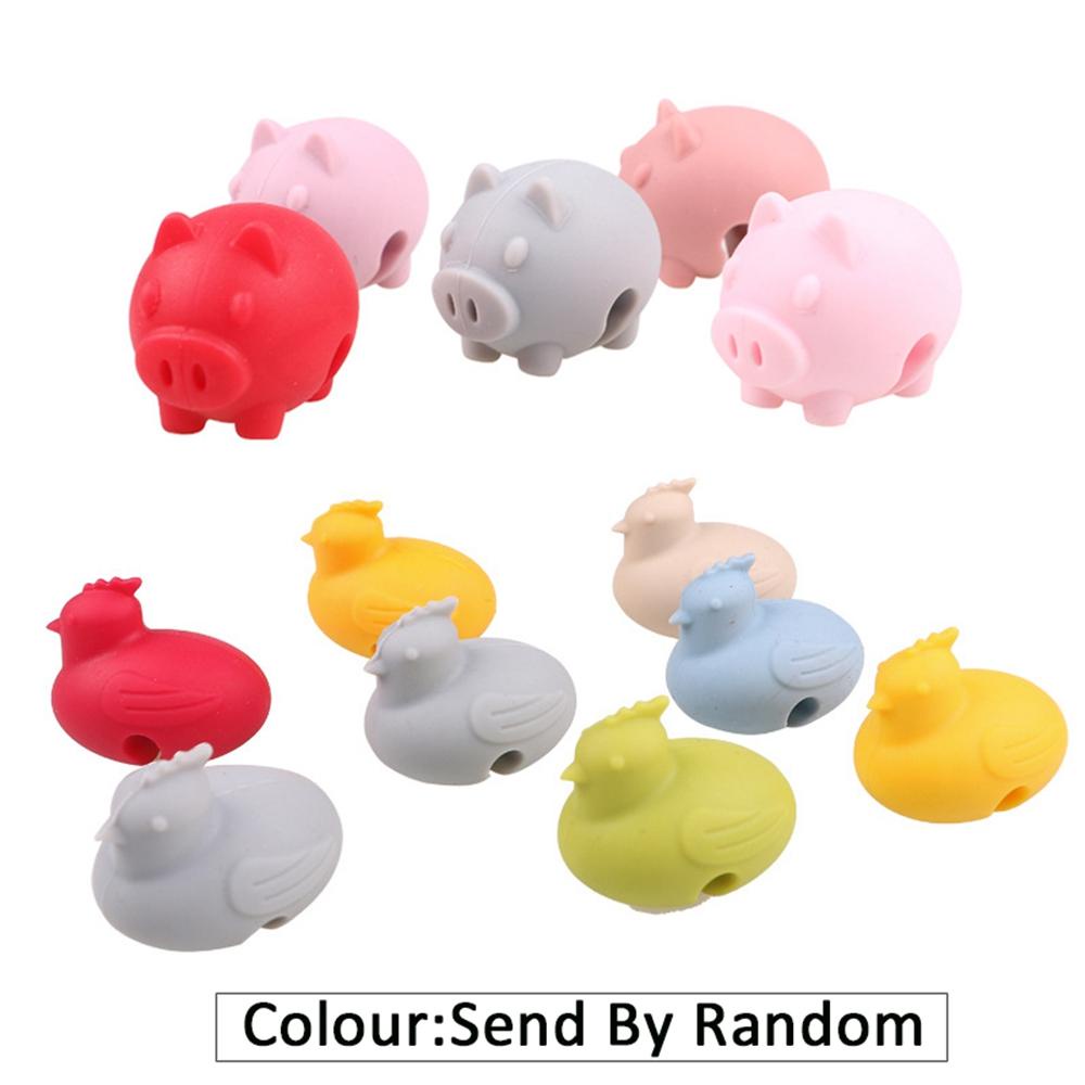 NICKOLAS1 Holder Panci Warna Random Ayam Silikon Kitchen Gadget Set Aksesoris Dapur Home Spill Stopper