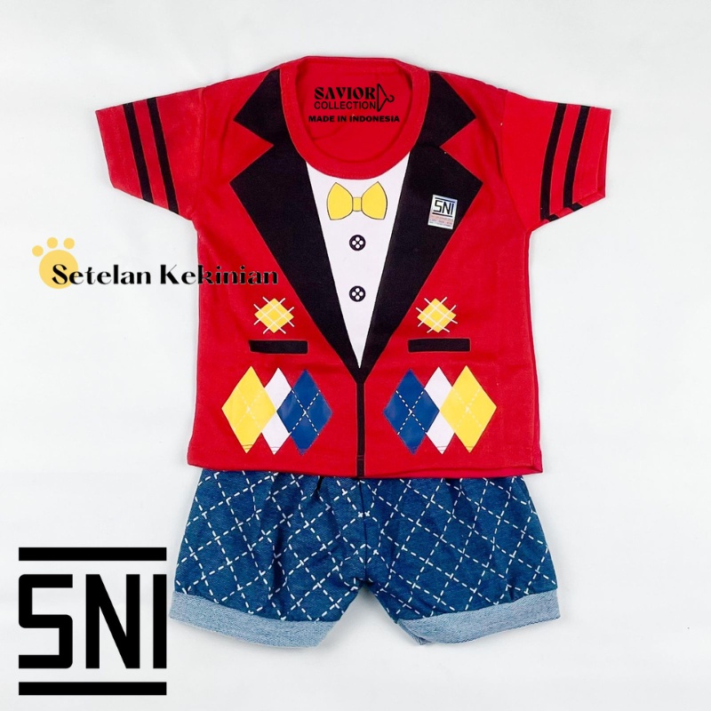 Set Baby Boy 0-12bln Tuxedo Jas Anak Keren Pesta Setelan Anak Laki Laki Cowok Keren Murah Lucu