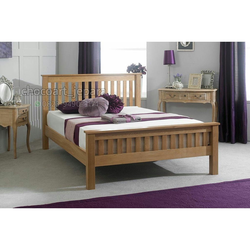 Dipan jati /Tempat Tidur Minimalis jati chocoart jepara dipan custom / dipan kayu jati asli jepara