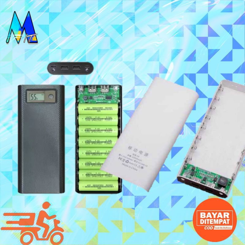 CASE DIY POWERBANK USB TYPE C 8X18650