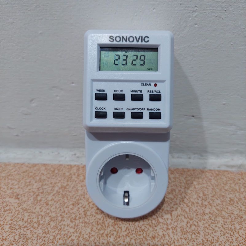 Stop kontak timer digital listrik sonovic stop kontak timer digital