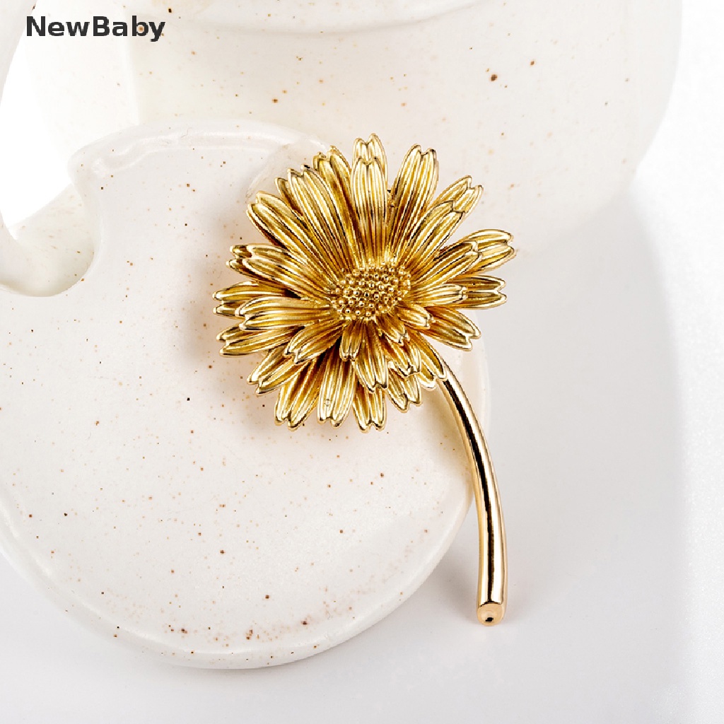 Newbaby Bros Pin Enamel Bunga Aster Untuk Aksesoris Pakaian Wanita