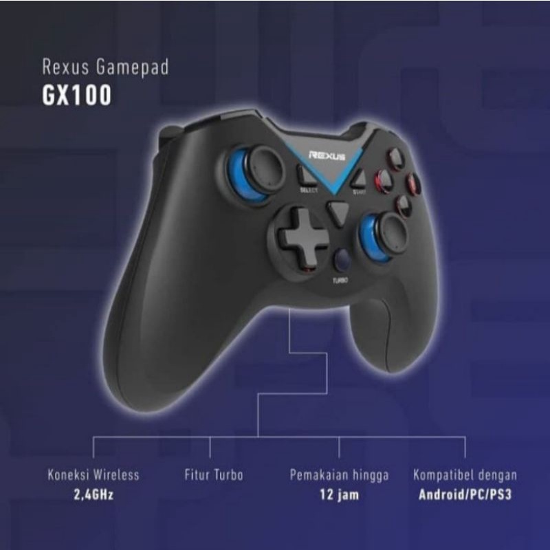 Rexus Gladius GX 100 Wireless Gamepad GX100 / Joystick Wireless