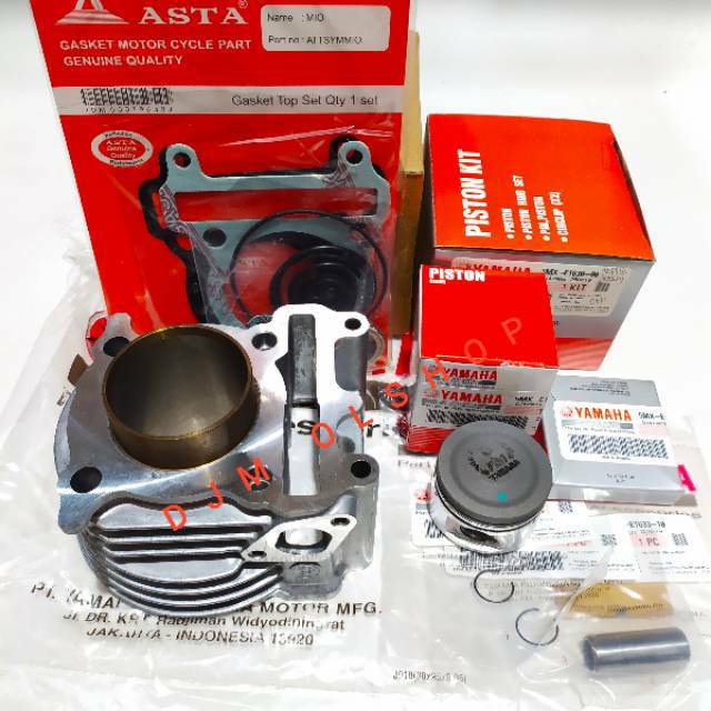 Paket Blok Seher Piston Kit Mio Sporty Nouvo 5VD Asli Yamaha YGP Bonus Paking Top Set Asta