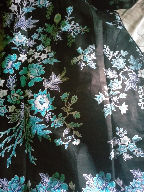 Batikmurahsekali Batik Couple Keluarga Motif Cibulan Biru