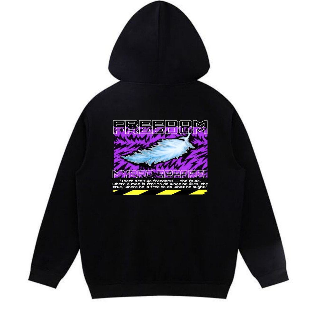 Hoodie Black Original Jaket Hoodie Pria Original Hoodie Unisex Freedom Hoodie Hitam Pria keren