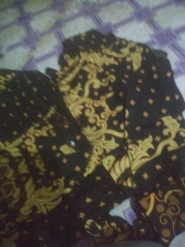 Maura Couple - Sania Ruffle Batik Couple Ori Ndoro Jowi Couple 2518 Couple Batik Sarimbit Gamis