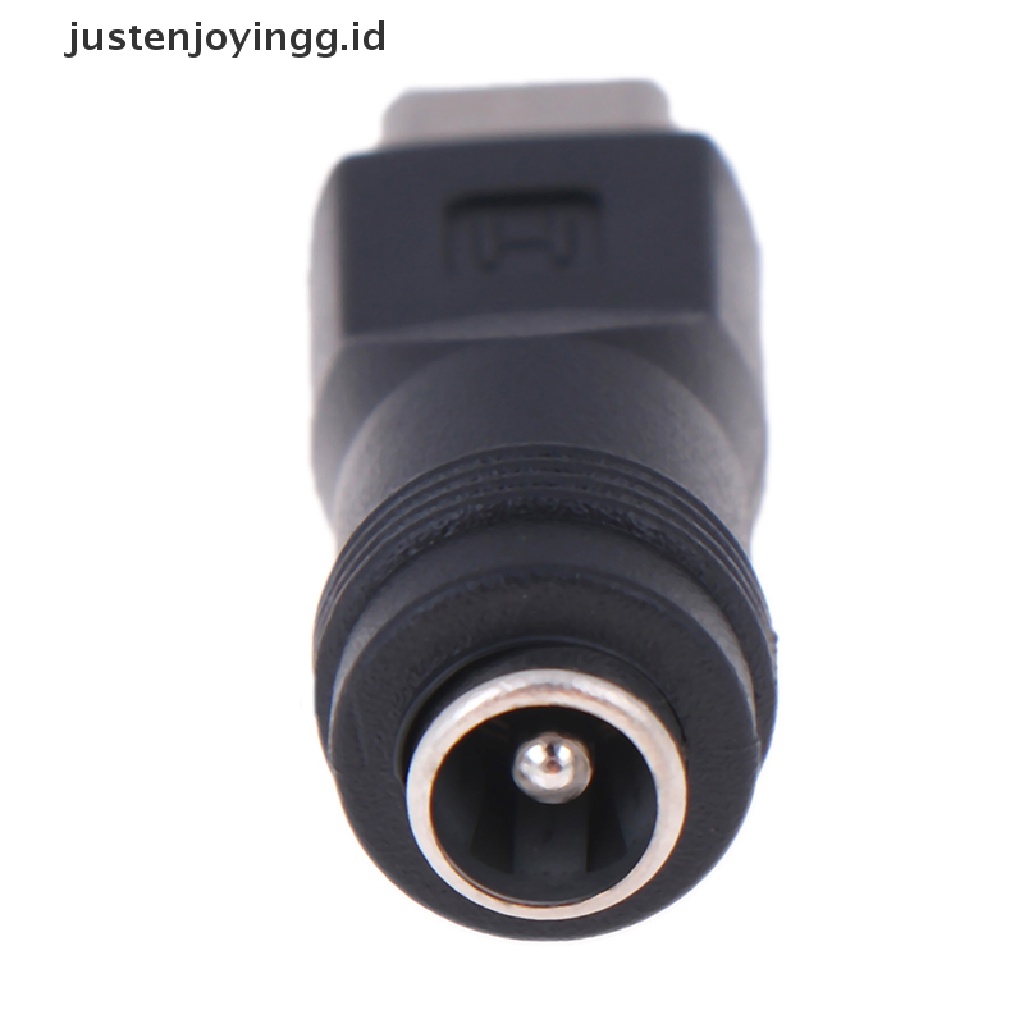 1pc Adapter jack Female Ke Tipe C 3.1 Male Plug 90 / 180 Derajat Ukuran 5.5x2.1mm DC