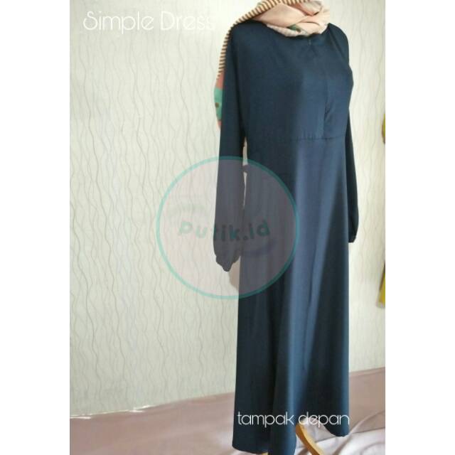 Simple dress/ gamis syar'i / gamis simple