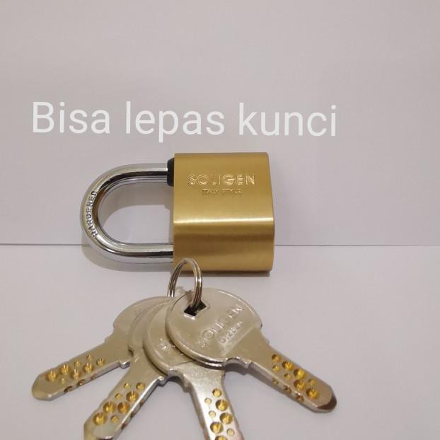 Gembok Soligen 40 Leher Pendek - per, 40 mm pendek ➣