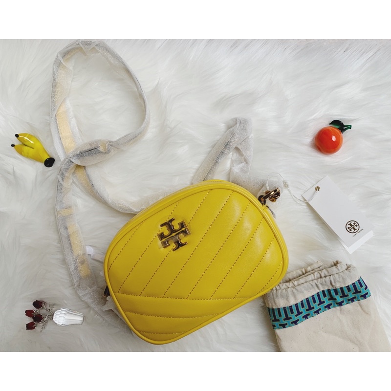 tory burch kira camera bag yellow