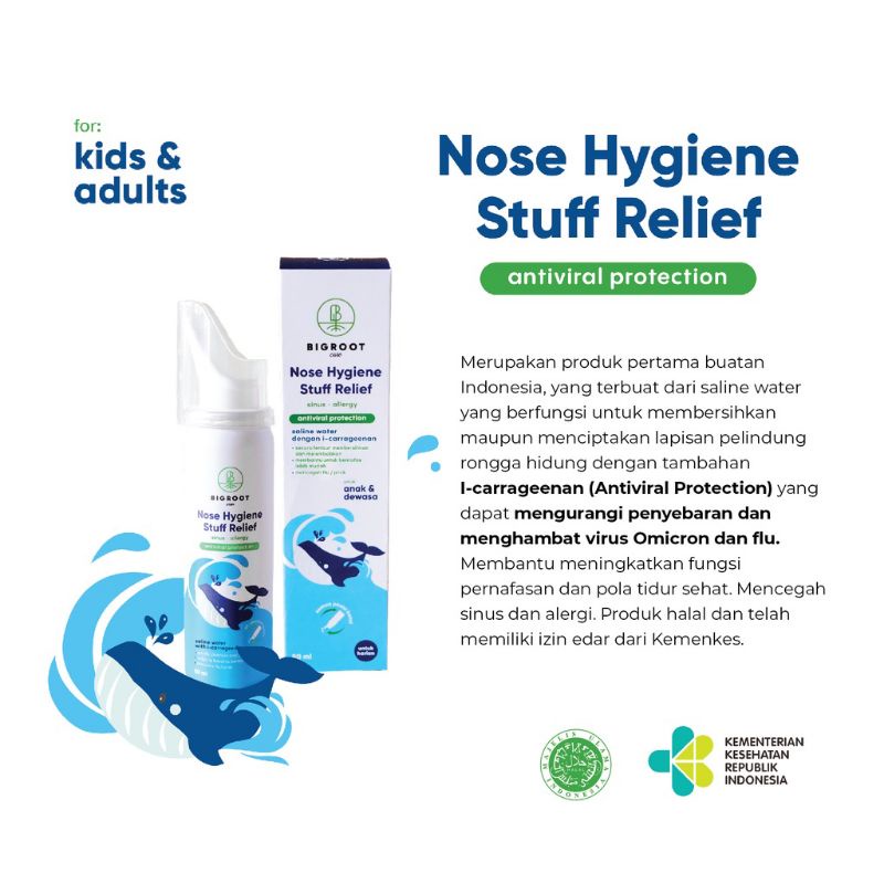 Bigroot Nose Hygiene Stuff Relief 50 ml Anak &amp; Dewasa