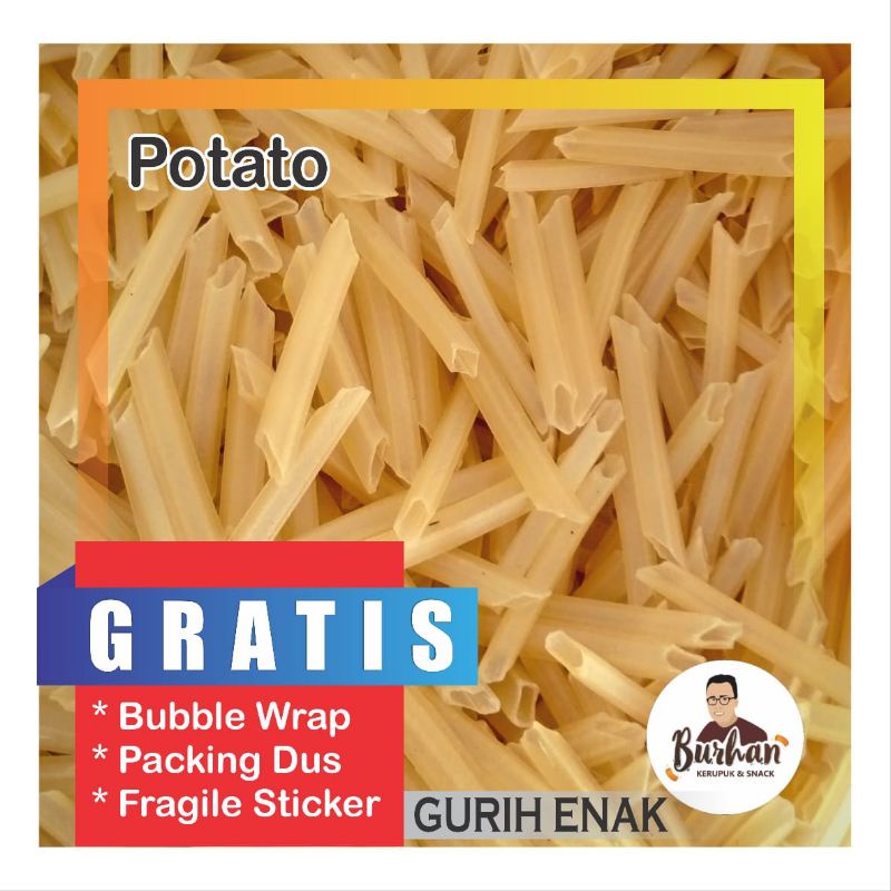 

Kerupuk Mentah Stik Potato Kentang 250gr | Burhan Kerupuk Grosir Jember