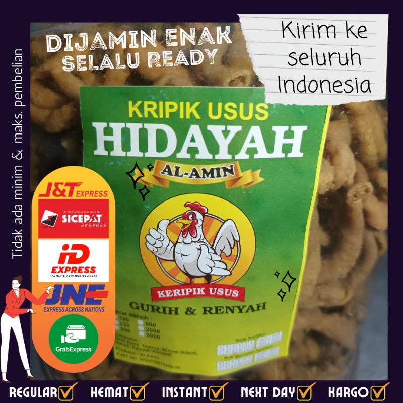 

Kripik Usus Hidayah Al-Amin 2kg