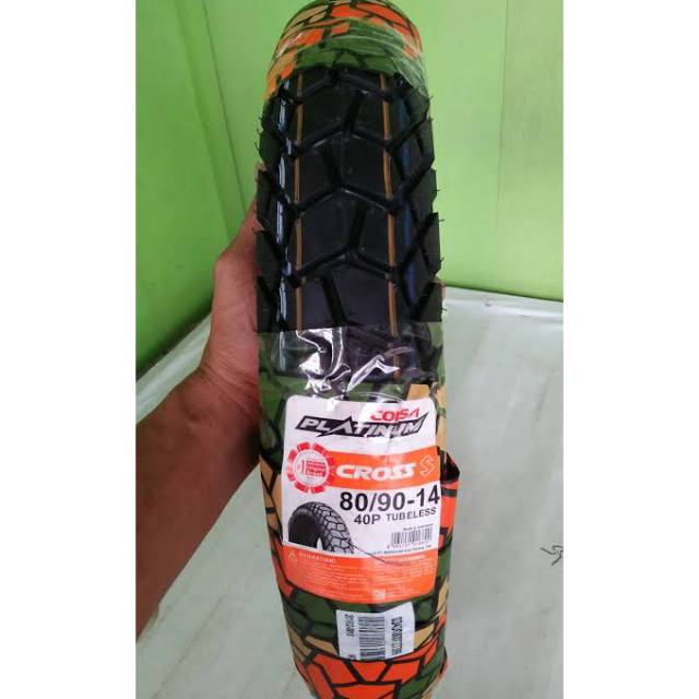 Ban 80/90-14 Corsa Cross S Tubeless untuk matic