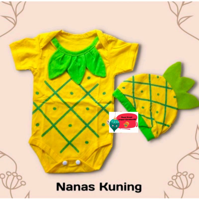 Baju baju jumper bayi karakter nanas II
