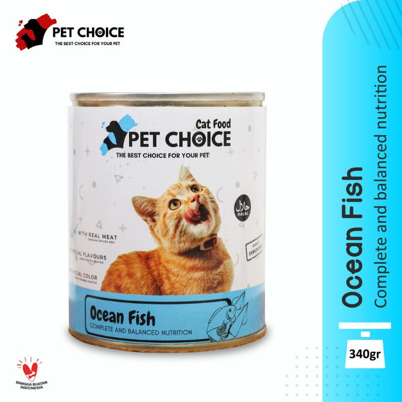 Makanan Kucing Basah PET CHOICE kaleng 340gr catfood  wetfood bukan LIFECAT